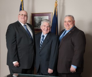 (L to R) Hicksville Water District Board of Commissioners Treasurer, William Schuckmann; Secretary, Nicholas Brigandi; and Chairman, Karl Schweitzer