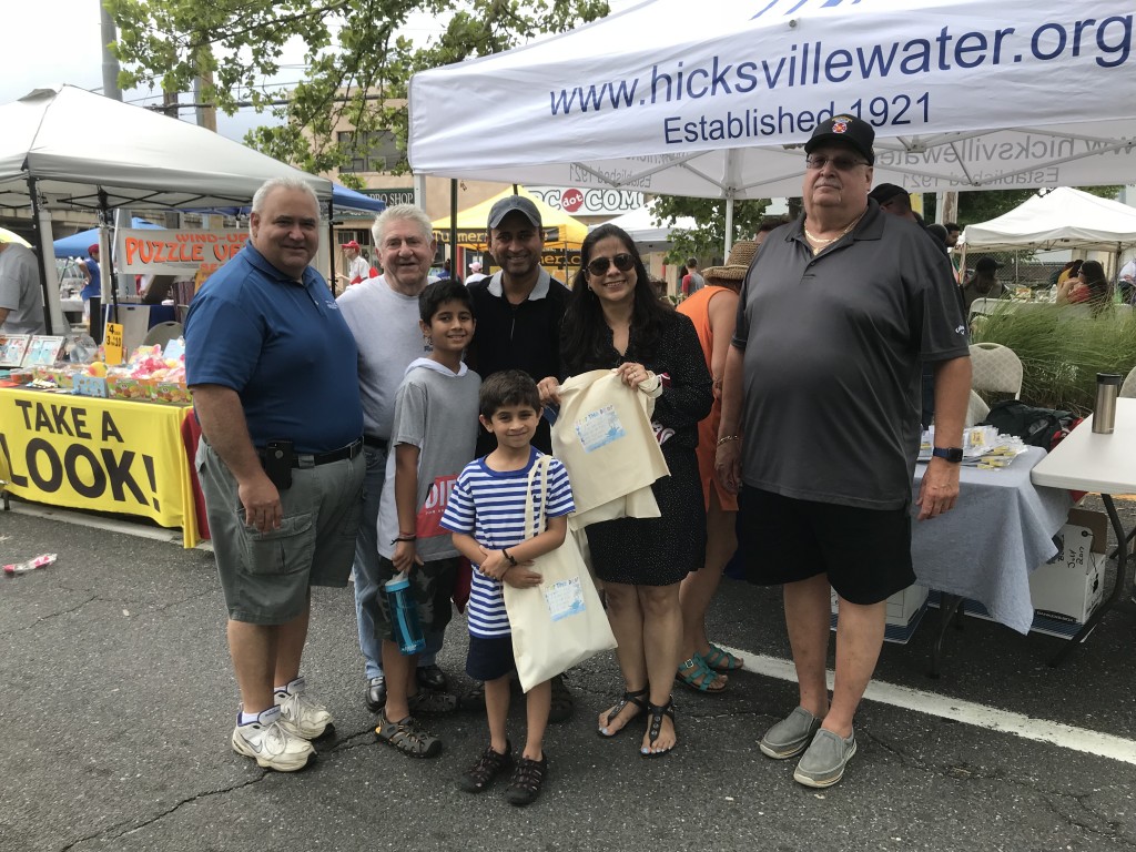 The Hicksville Water District Commissioners in attendance at the 2018 Hicksville Street Fair